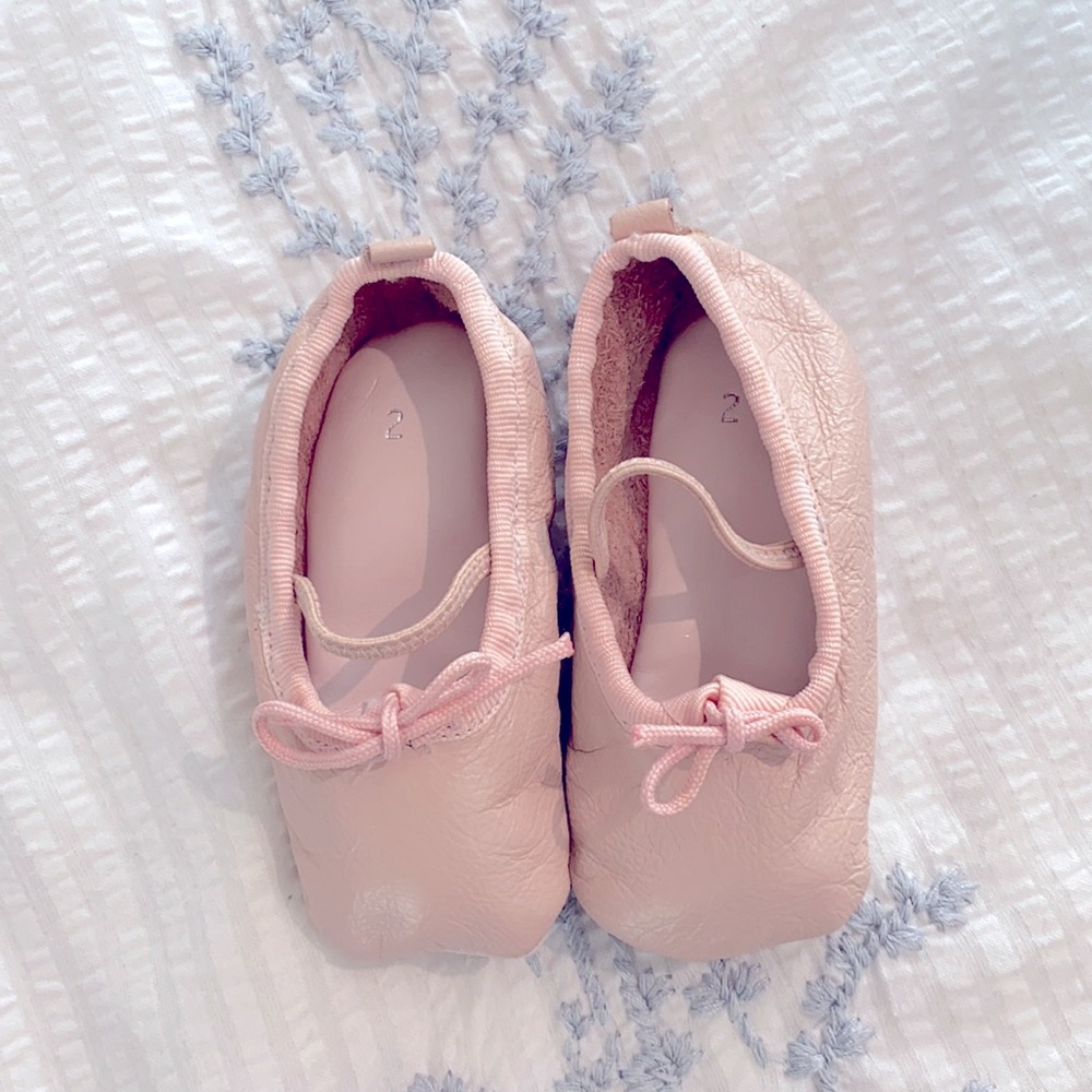 Genuine leather ballet shoes size 2